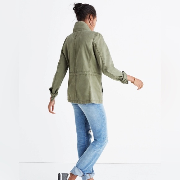 Madewell Fleet Jacket Green Size Medium Chore Coat Barn Coat Utility Jacket Sz M - Picture 3 of 9